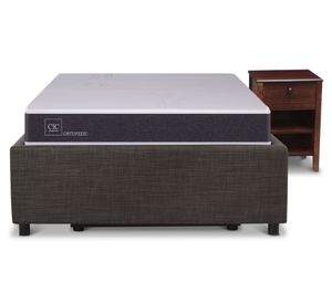 Space Box 1.5 plazas Ortopedic + velador New Torino chocolate Cic