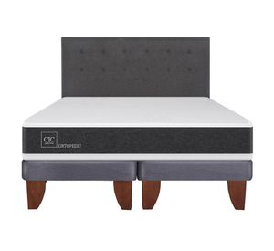 Cama europea 2 plazas Ortopedic base dividida + respaldo Éufrates Cic