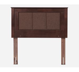 Cama europea 1.5 plazas New Style 6 + respaldo Rachel