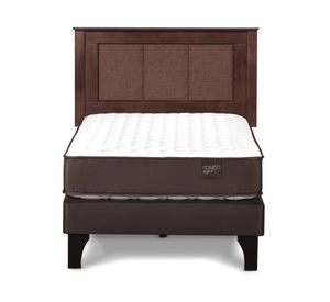 Cama europea 1.5 plazas Ergo T + respaldo Rachel