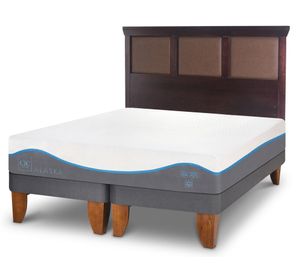 Cama europea 2 plazas Alaska + respaldo Torino Cic
