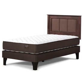 Cama europea 1.5 plazas Ergo T + respaldo Rachel