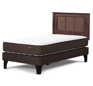 Cama europea 1.5 plazas Ergo T + respaldo Rachel