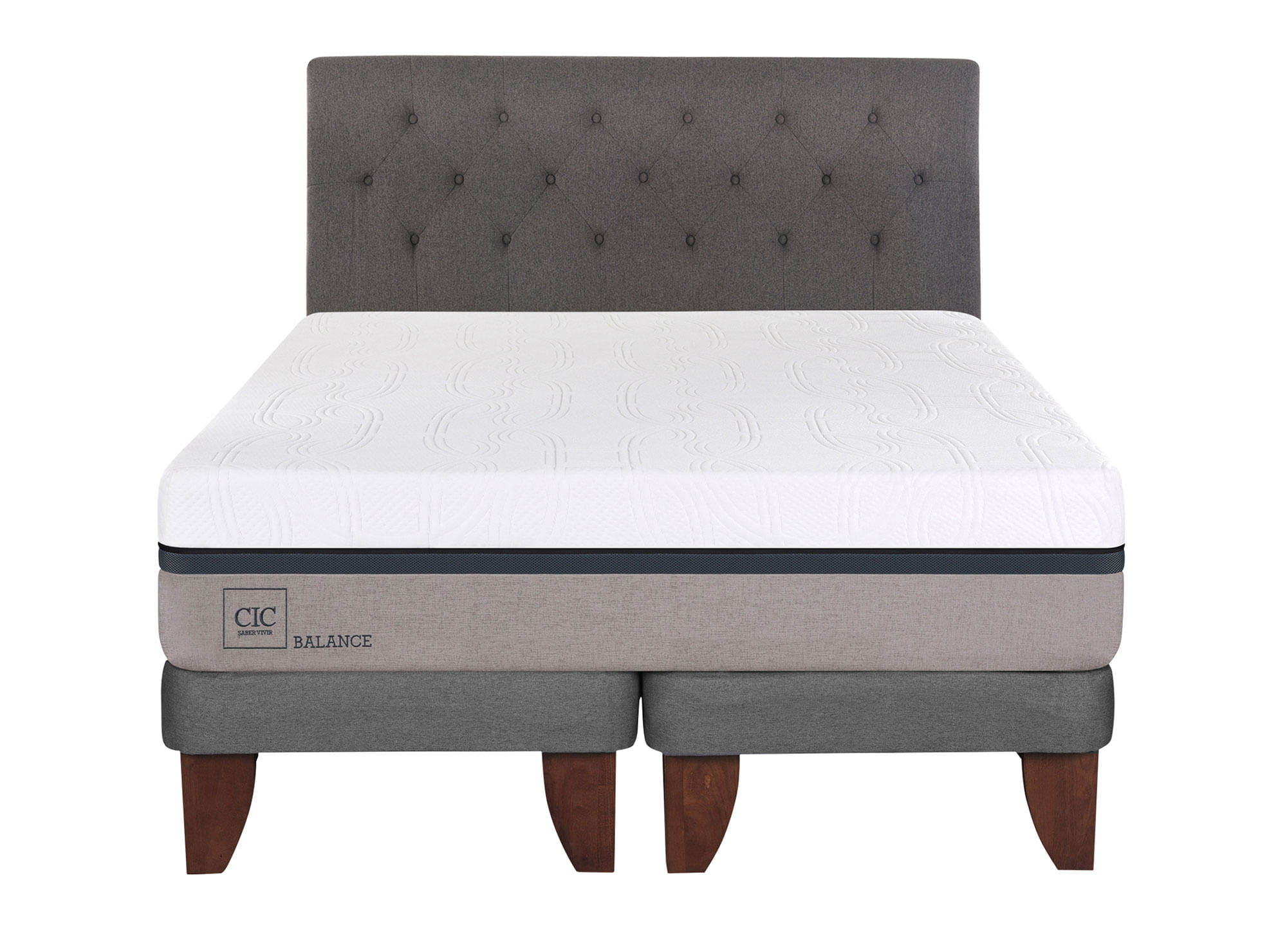 CIC Cama europea king Balance + respaldo Kavery Cic