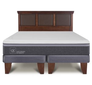 Cama 2 plazas Ortopedic Advance base dividida + respaldo New Torino