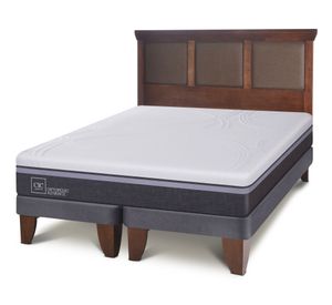 Cama 2 plazas Ortopedic Advance base dividida + respaldo New Torino