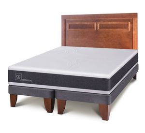 Cama europea&nbsp;2&nbsp;plazas New Ortopedic + respaldo Milán