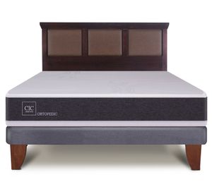 Cama europea 2 plazas New Ortopedic + respaldo New Torino Cic
