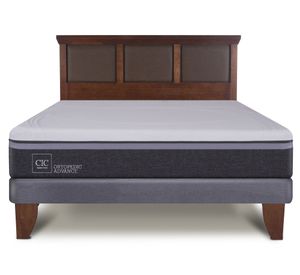 Cama europea 2 plazas Ortopedic Advance + respaldo New Torino Cic