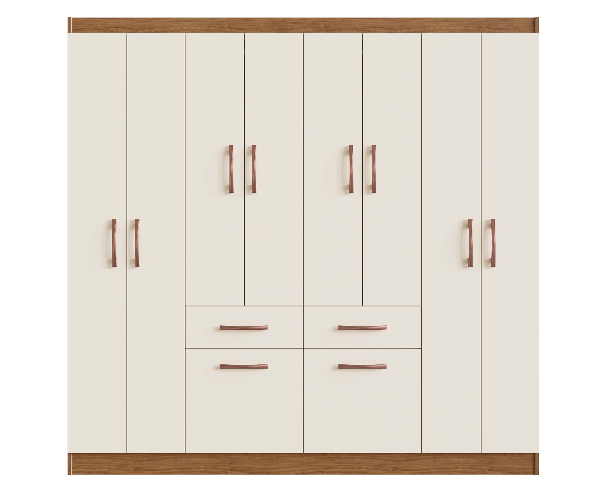 Clòset 8 puertas y 2 cajones 58808 Nòrdico blanco | Easy.cl