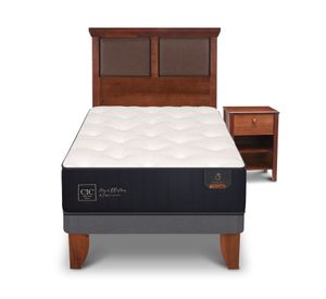 Cama europea 1.5 plazas Premium + Set Torino caramelo Cic