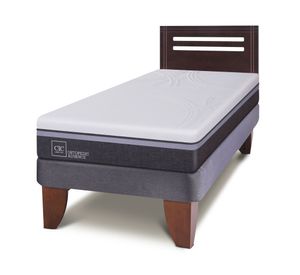 Cama europea 1.5 plazas Ortopedic Advance + respaldo Múnich Cic