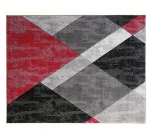 Alfombra 80x120 cm Frise carved Florida D3 rojo Idetex