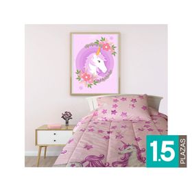 Plumón 1.5 plazas Girl Illusions