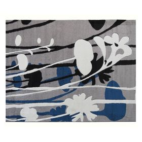 Alfombra 80x120 cm Frise carved Florida D2 gris Idetex