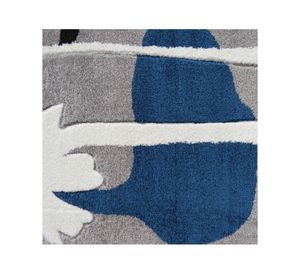 Alfombra 80x120 cm Frise carved Florida D2 gris Idetex