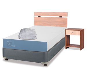 Box americano 1.5 plazas x 190 cm Excellence + set Olmo + plumón Cic