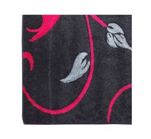 Alfombra 80x120 cm Frize carved D1 negro Idetex