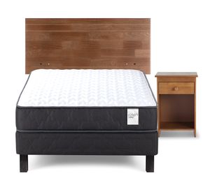 Cama europea 1.5 plazas x190 cm Wave + set Tabor