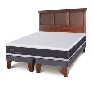 Cama europea 2 plazas New Ortopedic base dividida + respaldo New Torino Cic