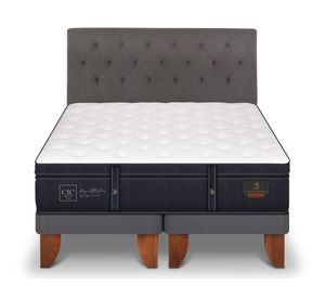 Cama europea 2 plazas Grand premium base dividida + respaldo Kavery Cic