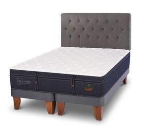 Cama europea 2 plazas Grand premium base dividida + respaldo Kavery Cic