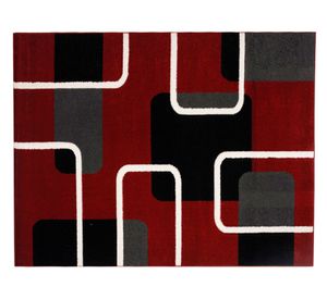 Alfombra 80x120 cm Frize carved D2 rojo Idetex