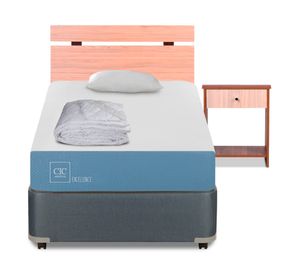 Box americano 1 plaza Excellence + set Olmo + almohada + plumón