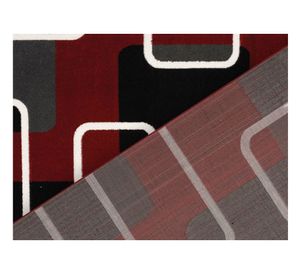 Alfombra 80x120 cm Frize carved D2 rojo Idetex