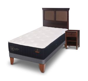 Cama europea 1.5 plazas Premium + Set Torino chocolate Cic