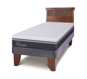 Cama europea 1.5 plazas Ortopedic Advance + respaldo New Dublín Cic