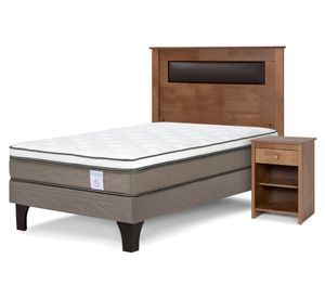 Cama europea 1.5 plazas New Style 6 + set Ferrara Rosen