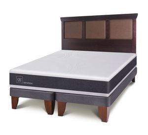 Cama europea 2 plazas New Ortopedic dividida + respaldo New Torino Cic