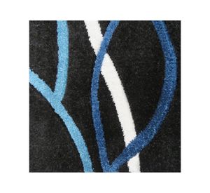 Alfombra 80x120 cm Frise carved Florida D2 negro Idetex.