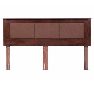 Set respaldo King Rachel + 2 veladores Ferrara chocolate