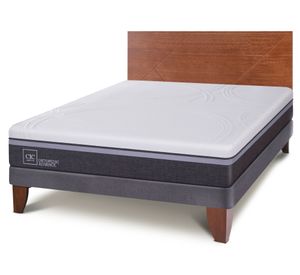 Cama europea 2 plazas Ortopedic Advance + respaldo New Villarrica Cic