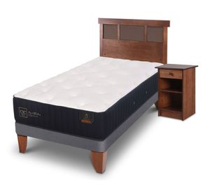 Cama europea 1.5 plazas Premium + Set Dublín caramelo Cic