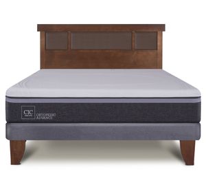 Cama europea 2 plazas Ortopedic Advance + respaldo New Dublín Cic