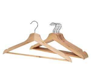 Colgador madera 8 unidades