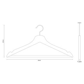 Colgador madera 8 unidades