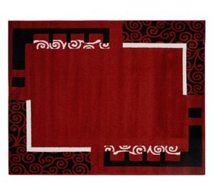 Alfombra 80x120 cm Frize carved D5 rojo Idetex