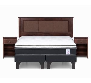 Cama europea 2 plazas New Style 6 base dividida + set Rachel