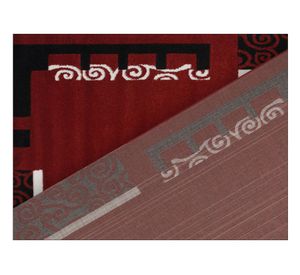Alfombra 80x120 cm Frize carved D5 rojo Idetex