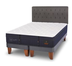 Cama europea king Grand premium + respaldo Kavery Cic