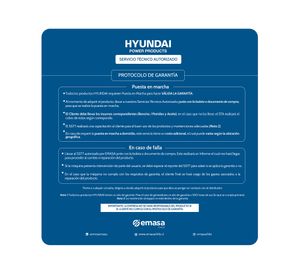 Bomba sumergible 1.3 kW 82HY4M8-10 Hyundai.