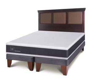 Cama europea king Ortopedic + respaldo New Torino Cic