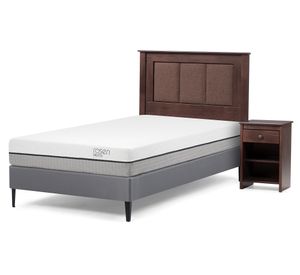 Cama europea 1 plaza Pratta + set Rachel