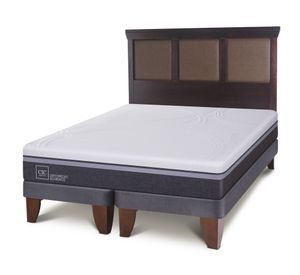 Cama europea 2 plazas Ortopedic Advance base dividida + respaldo New Torino Cic