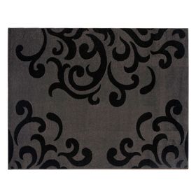 Alfombra 80x120 cm Frize carved D3 gris Idetex.