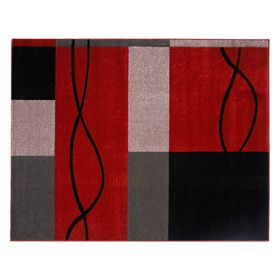 Alfombra 80x120 cm Frize carved D5 red Idetex